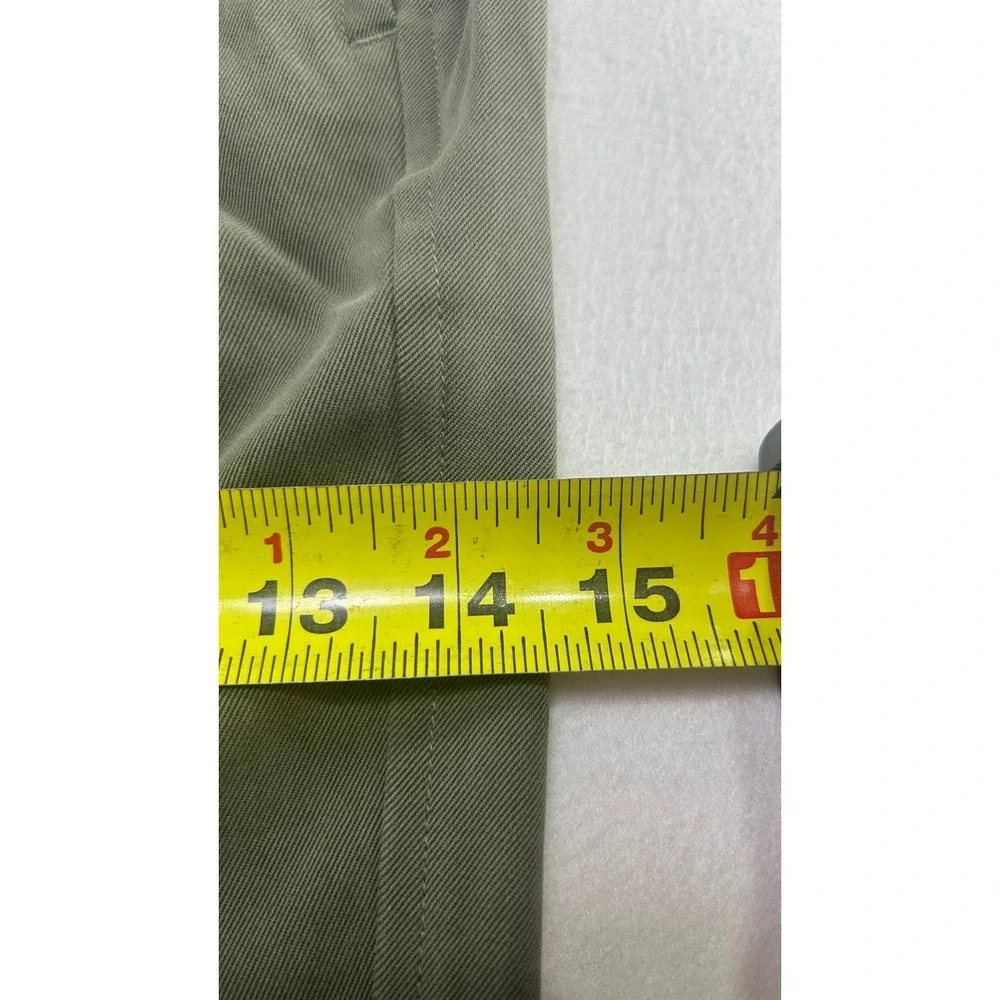Tommy Bahama Relax Mens 40 Silk Pleated Shorts Olive Green 100% Silk Casual